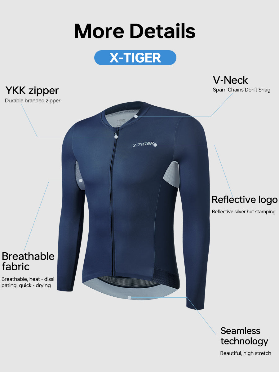 X-TIGER Men’s RS Long-sleeved cycling jersey