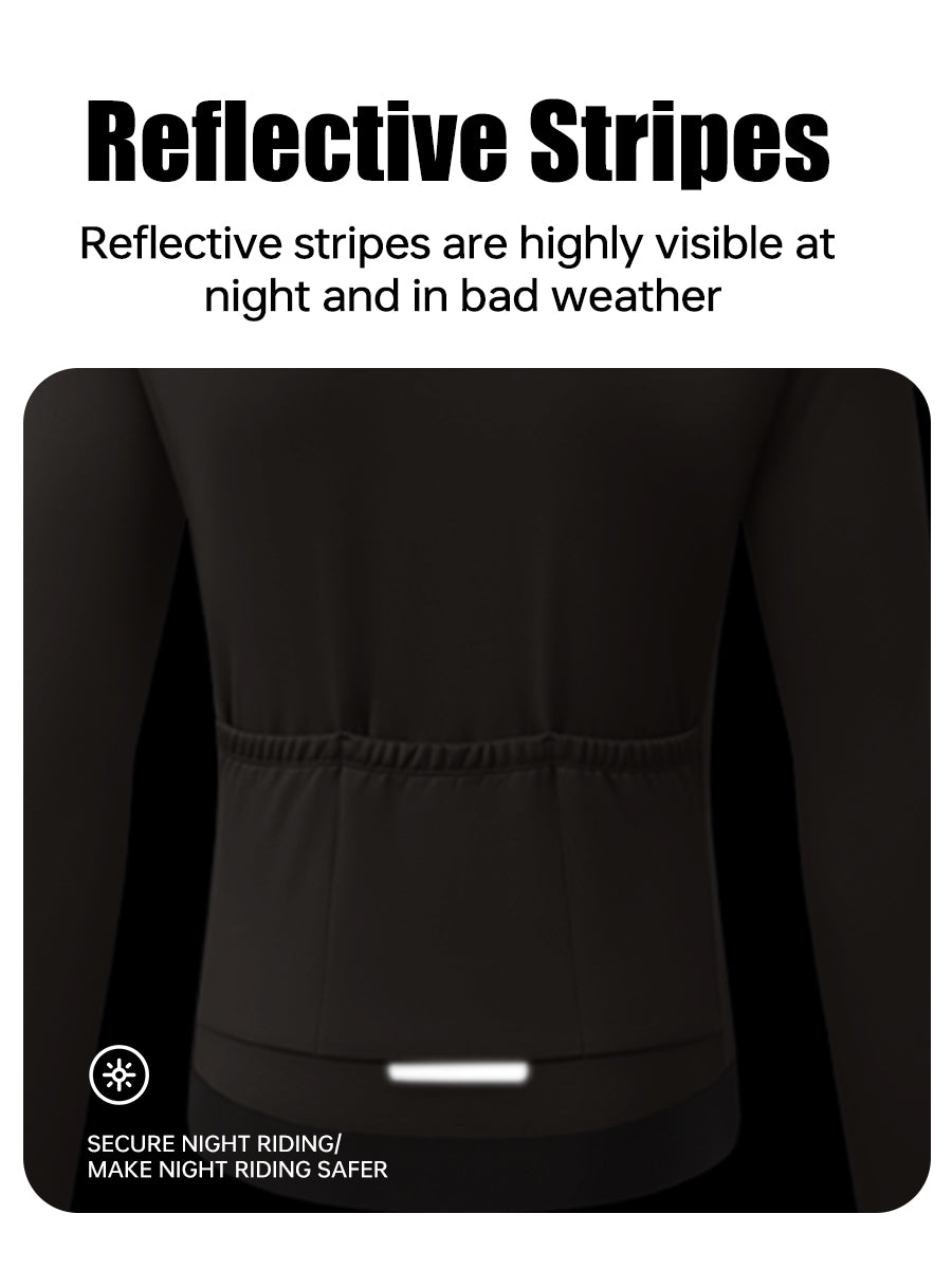 X-TIGER Men’s Thermal Fleece Long-Sleeve Jersey