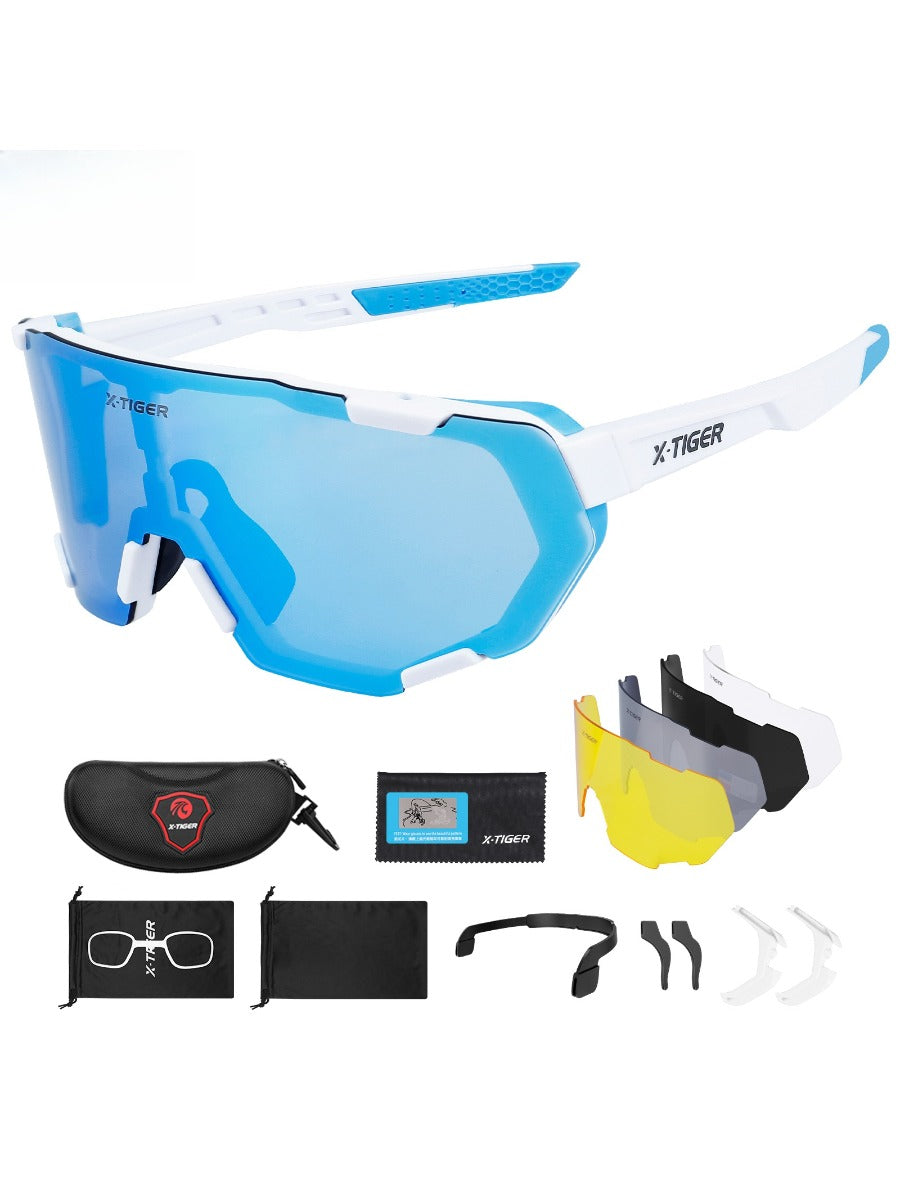 polarized mtb goggles X-TIGER Polarized Cycling Glasses Photochromic Bicycle Glasses Sports