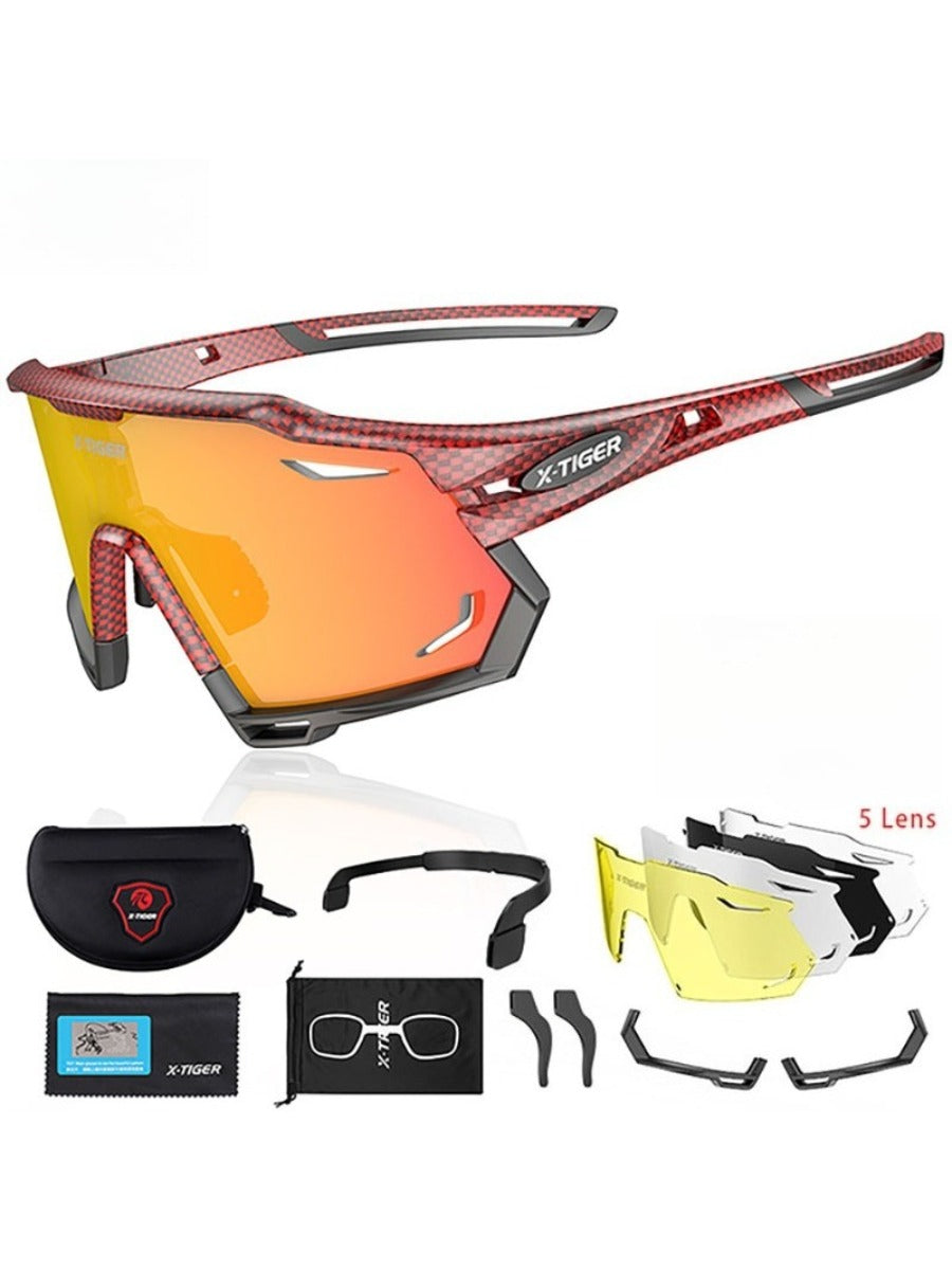 X-TIGER Cycling Glasses Photochromic Sports Sunglasses UV400 Anti Glare Lightweight Bicycle Glasses Men's Women Cycling Eyewear