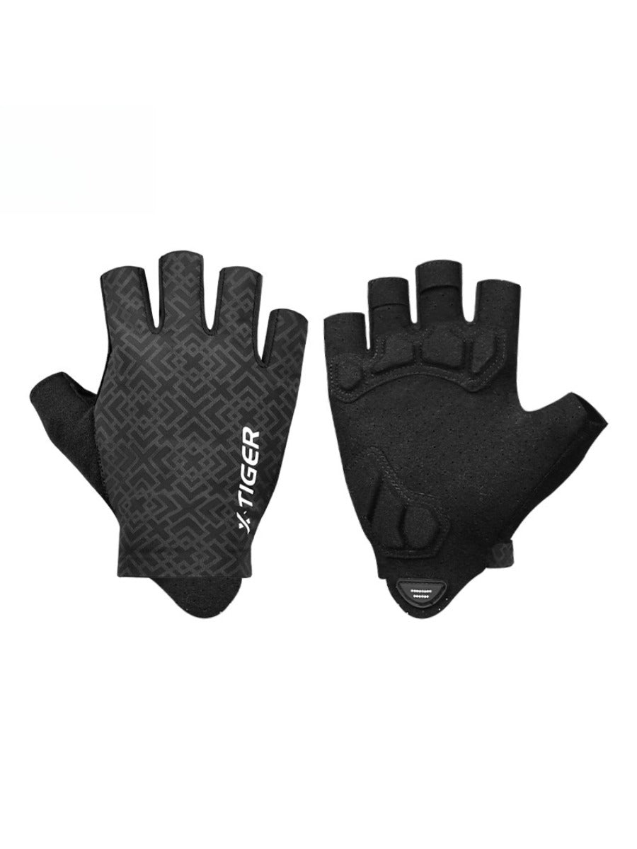 X-TIGER Cycling Gloves Half Finger Men Women Black MTB Bike Gloves Ru