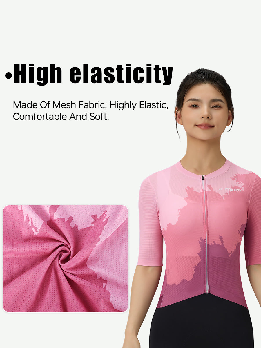 X-TIGER Women’s PRO Short Sleeve Cycling Jersey