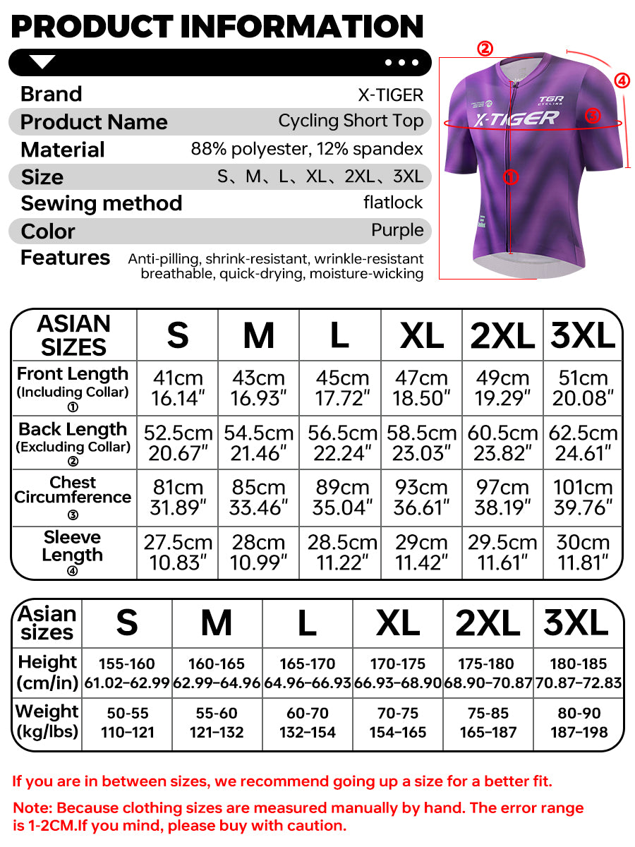 X-TIGER Pro FIT Short Sleeve Cycling Jersey