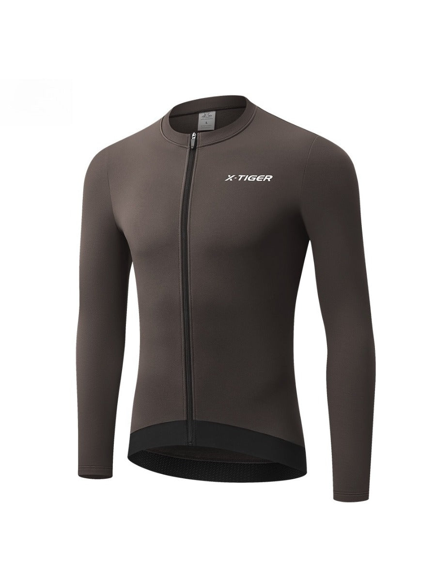 X-TIGER Men’s Thermal Fleece Long-Sleeve Jersey