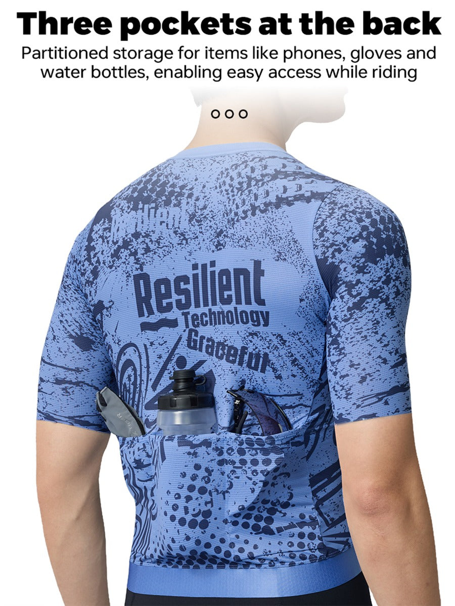X-TIGER Men’s Pro FIT Short Sleeve Cycling Jersey