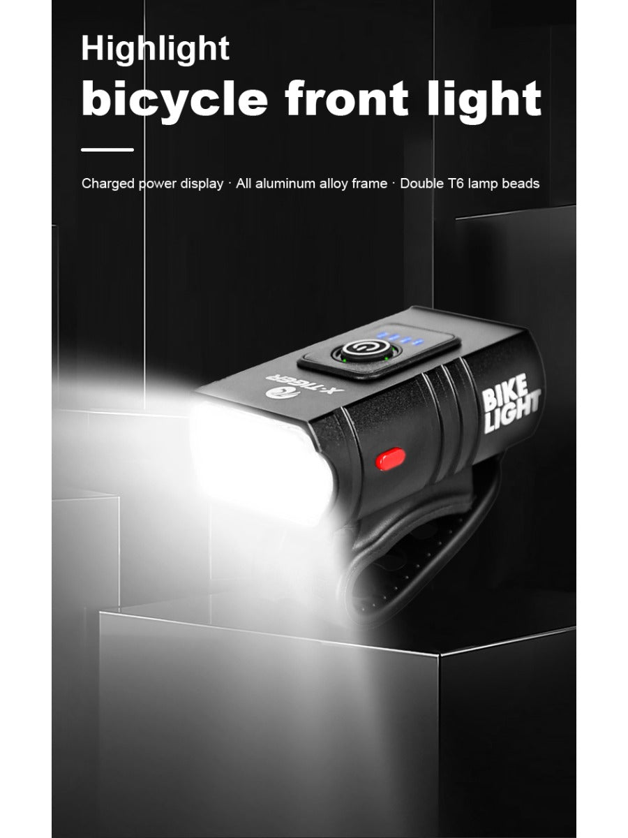 X-TIGER Cycling Headlight Waterproof Bike Light 1200 mAh USB Rechargeable LED Bicycle Lamp MTB Road