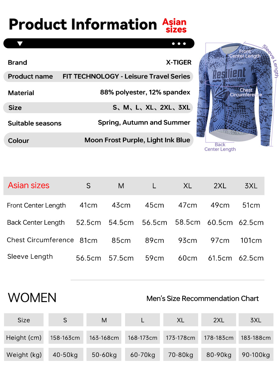 X-TIGER Men’s PRO Long-sleeved cycling jersey