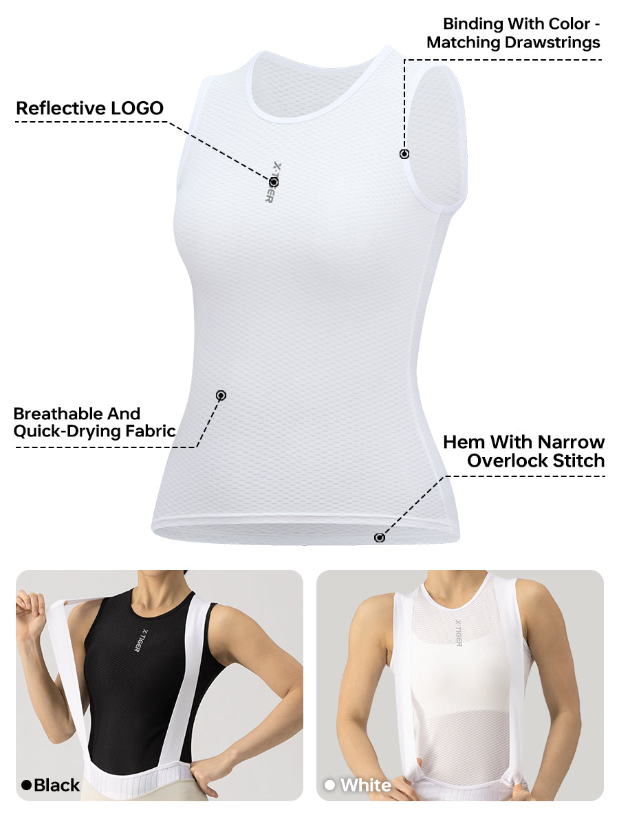 X-TIGER Women’s FIT Mesh Quick Dry Cycling Vest Base Layer