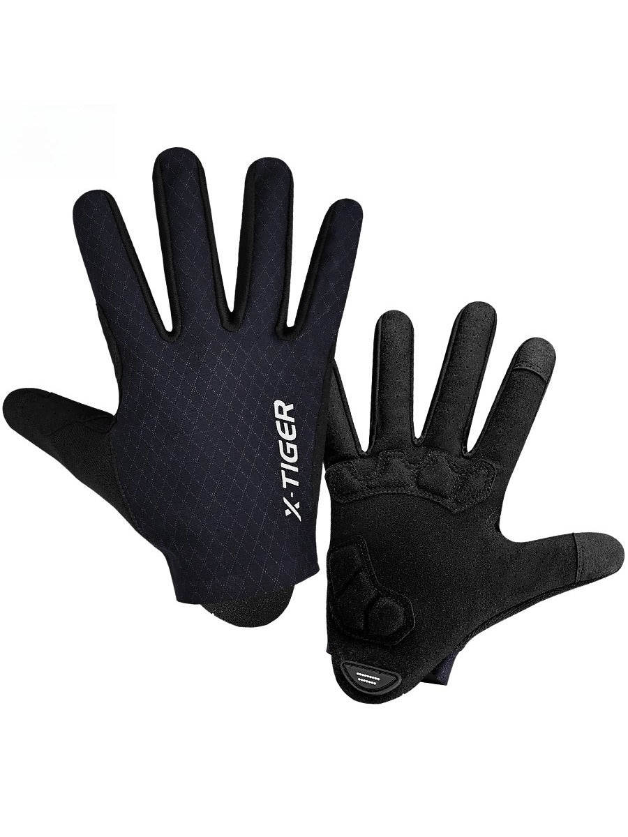 X-TIGER Mountain Bike Gloves Men's Biking Mittens Full Finger Gloves Exercise Workout Gloves for Cycling Gym Motorcycle Rowing
