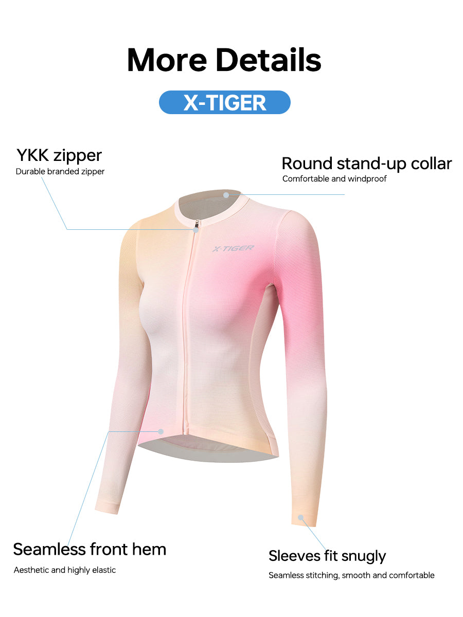 X-TIGER Women’s FIT Long-sleeved cycling jersey