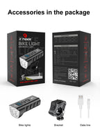 X-TIGER Waterproof MTB Bike Light Aluminum Alloy Road Cycling USB Rechargeable Headlight 2400 Lumens Bicycle Light