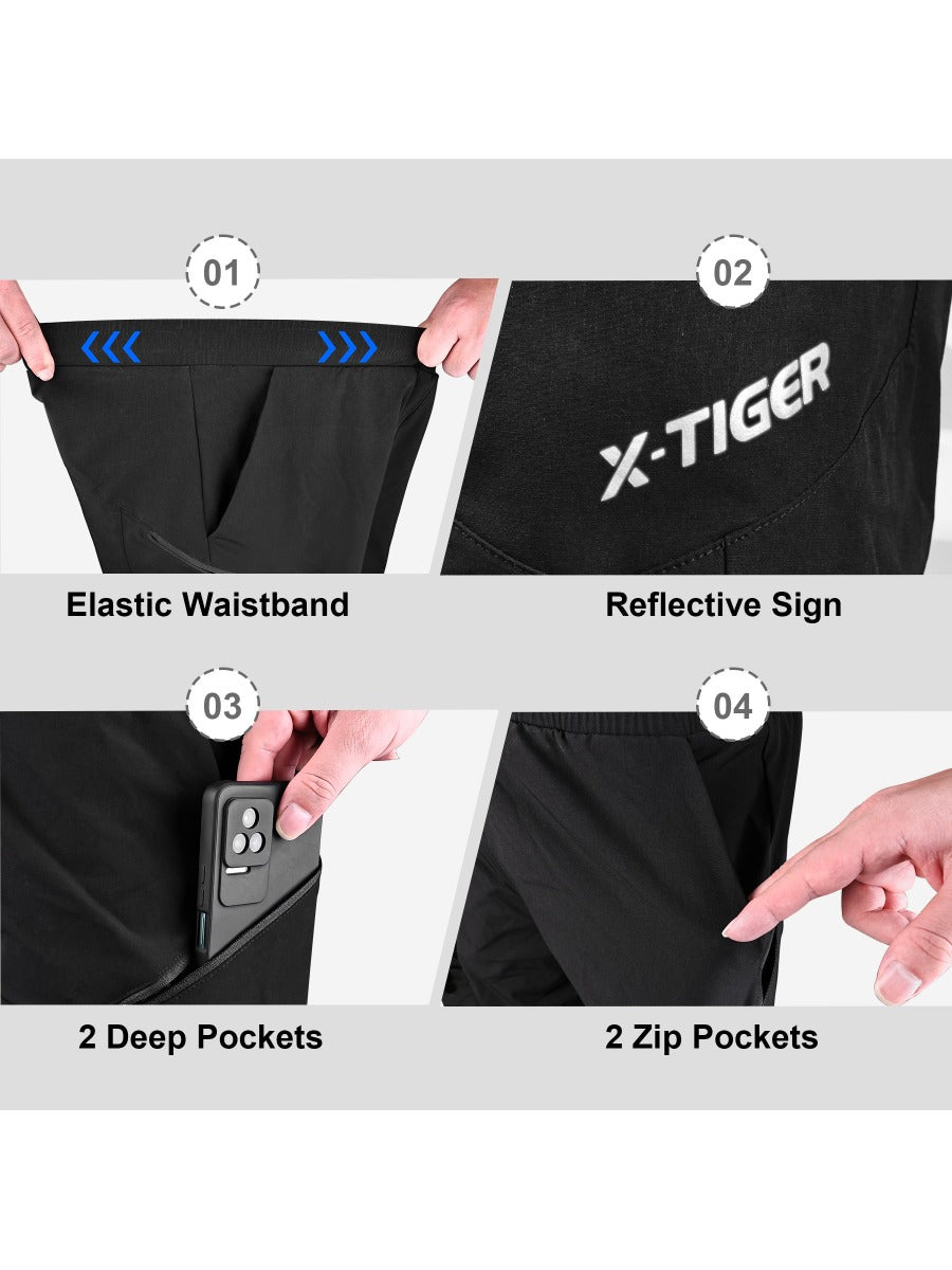 X-TIGER MTB Mountain Bike Shorts with Inner Liner, Quick Dry
