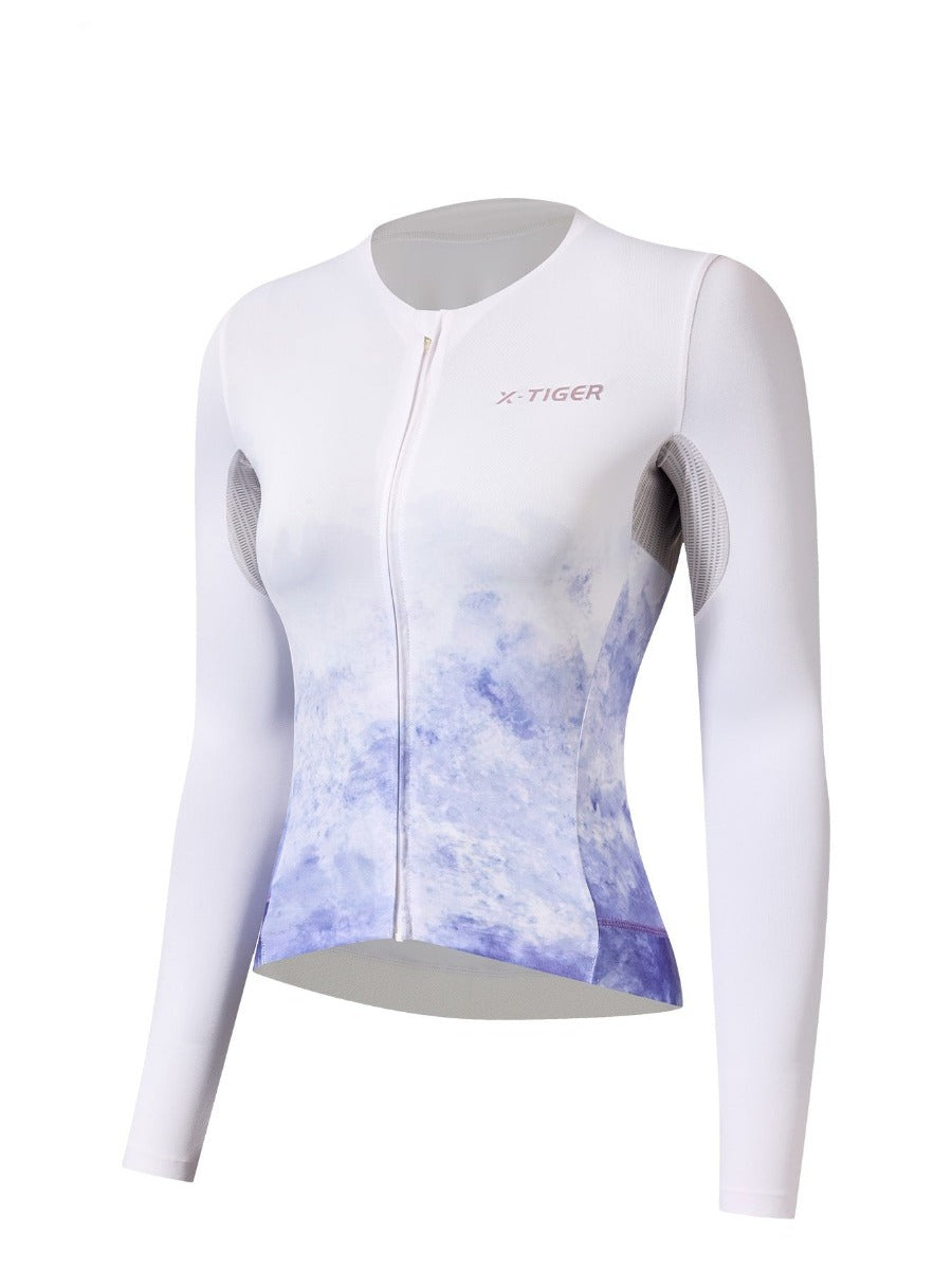 X-TIGER RS Women’s Long Sleeve Cycling Jersey Breathable Quick-Dry