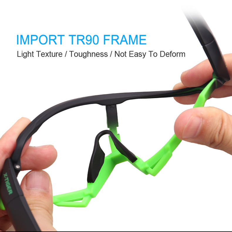X-TIGER Cycling Sunglasses – Sports Bicycle Glasses for Men, Outdoor Riding & Cycling