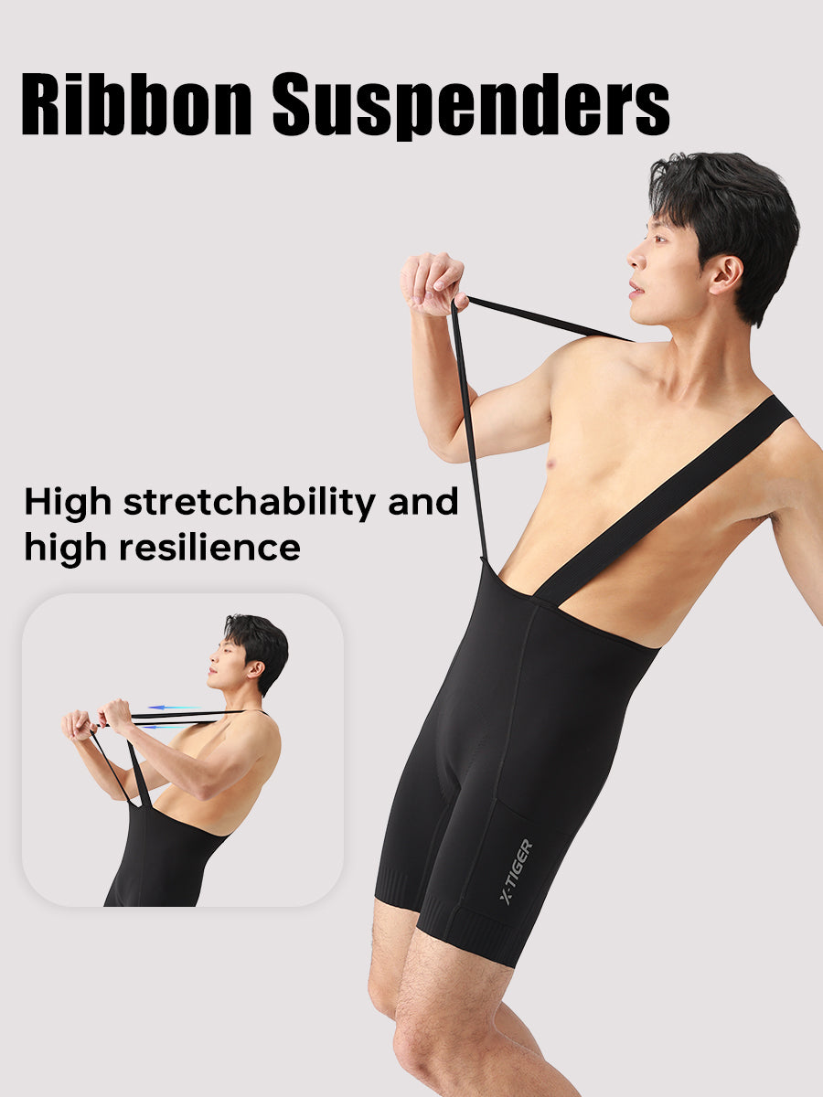 X-TIGER Men’s FIT Pocket Cycling Bib Shorts