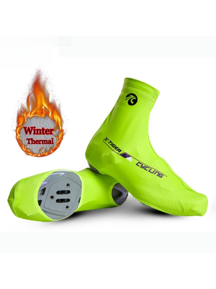 X-TIGER Cycling Sport Shoe Cover Winter Boot Covers Warm Thermal Windproof Overshoes MTB Bicycle Riding Racing Shoes Protector