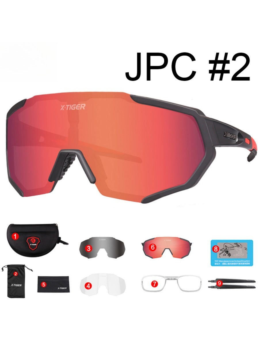 X-TIGER Summer Polarized Cycling Glasses Outdoor Sports MTB Bicycle Glasses Men Women UV400 Bike Sunglasses Eyewear Myopia Frame