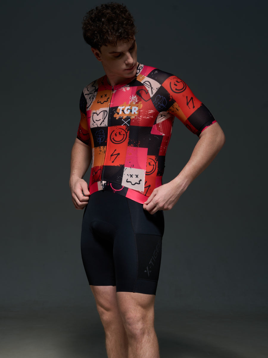 X-TIGER Men’s Performance Short Sleeve Cycling Jerseys