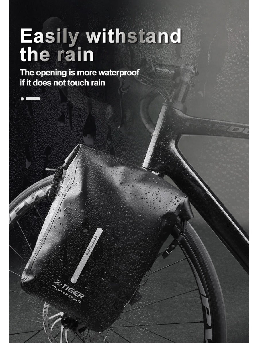 X-TIGER Wheel Bag 6L Bike Mount Storage Bag Square Quick Release Fork Bag Waterproof Satchel Bag Cycling Bicycle Front Pack