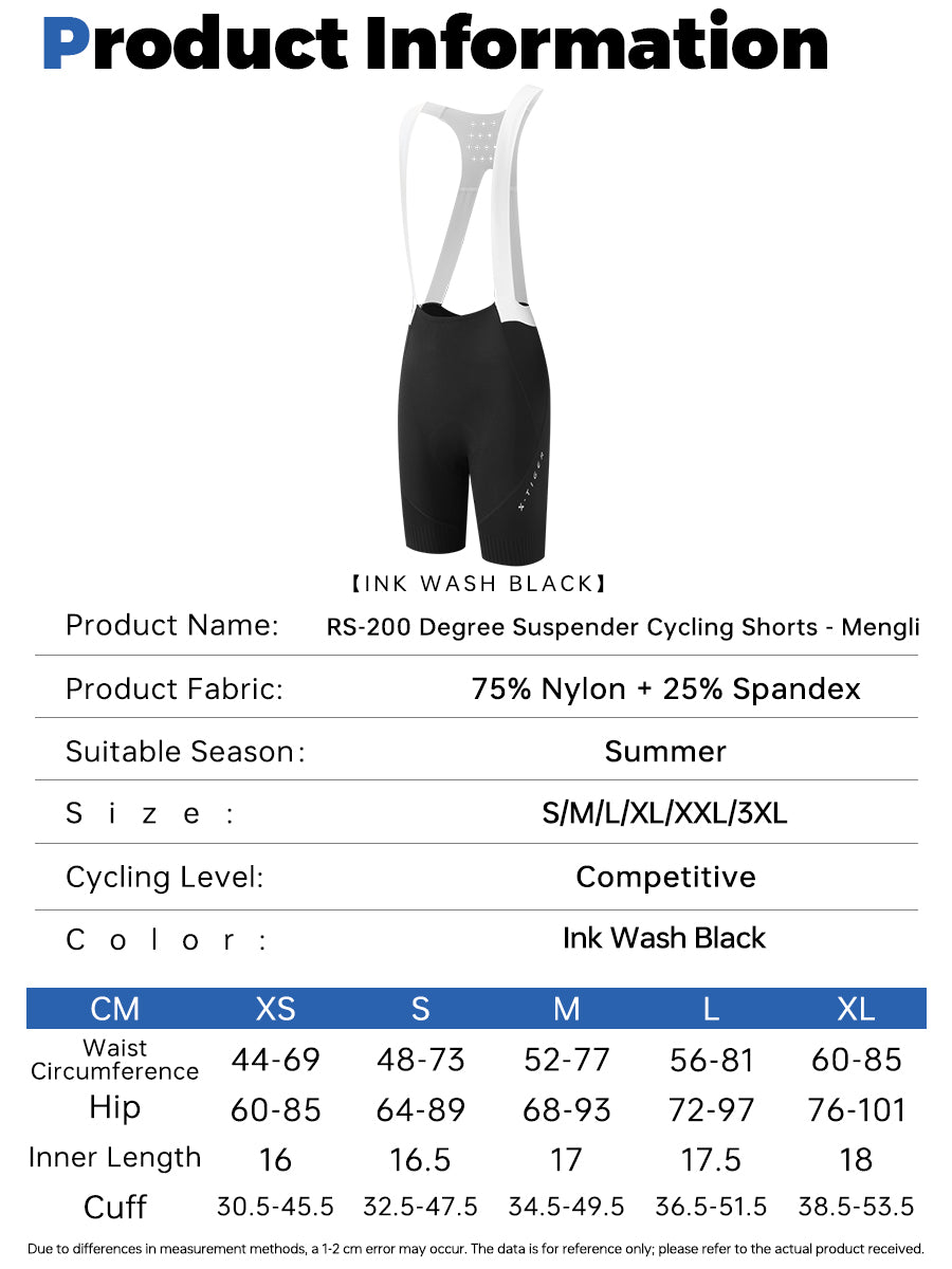 X-TIGER Women's Cycling Bib Shorts 200 High Density Padded