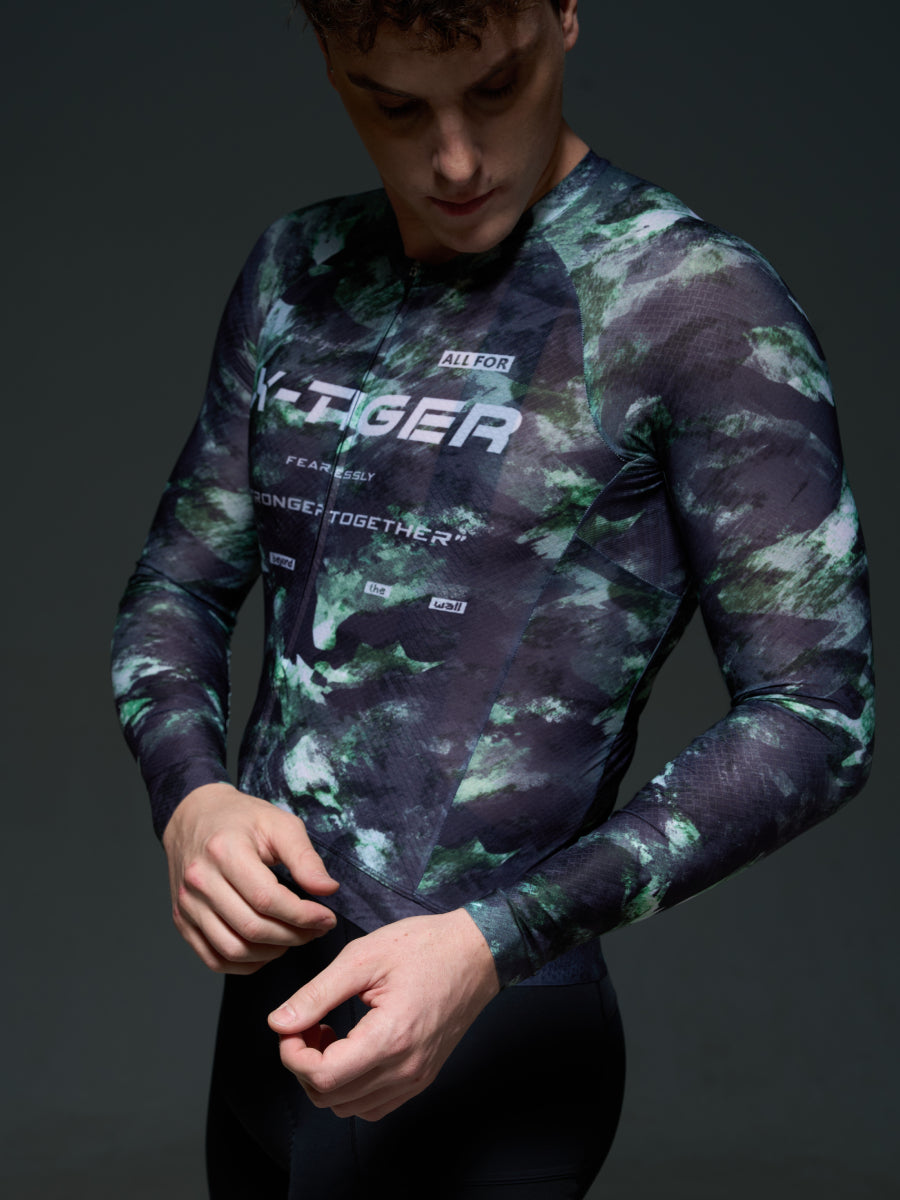 X-TIGER Men’s Performance Long Sleeve Cycling Jerseys
