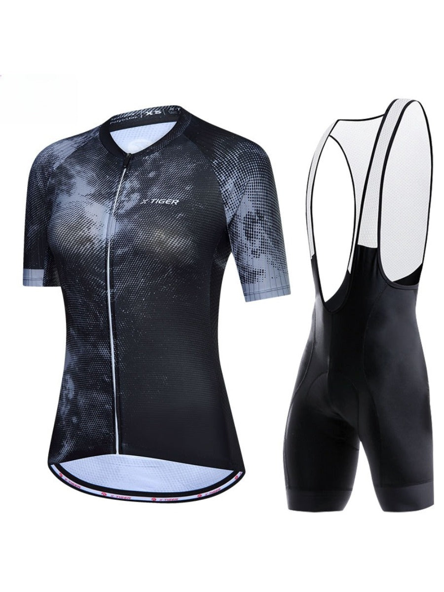 X-TIGER Women’s Short Sleeve Lycra Cycling Jersey Set