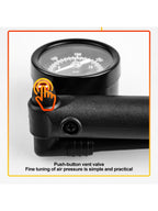 X-TIGER 25cm Shock Pump 300PSI Bicycle Manual Air Pump with Gauge for MTB Fork & Rear Suspension