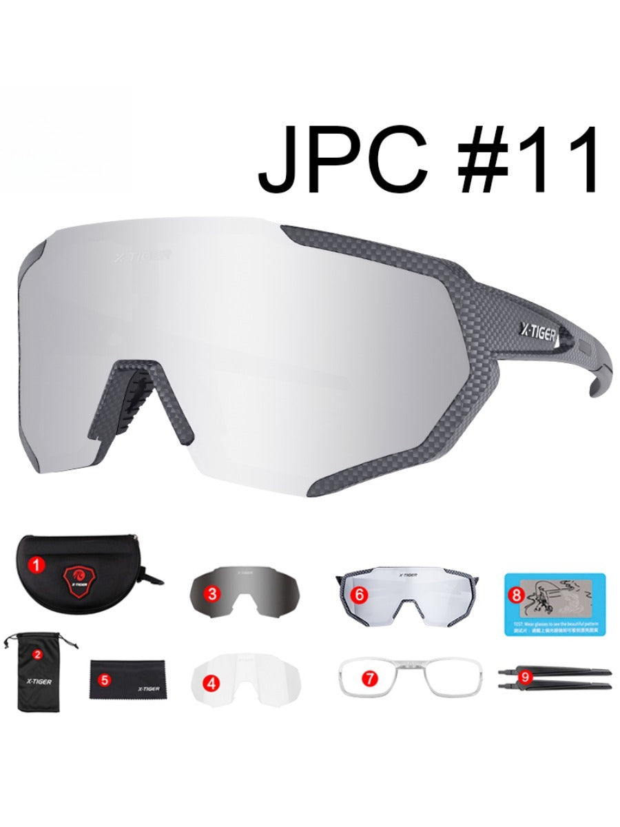 X-TIGER Summer Polarized Cycling Glasses Outdoor Sports MTB Bicycle Glasses Men Women UV400 Bike Sunglasses Eyewear Myopia Frame