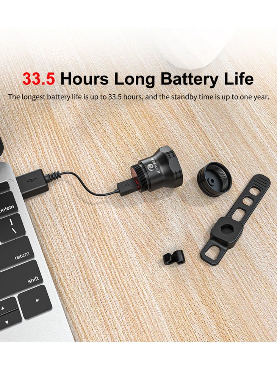 X-TIGER Road Bike Rear Light Smart Brake Sensor Light Bike Tail Light IPX6 Waterproof Rechargeable Tail Light