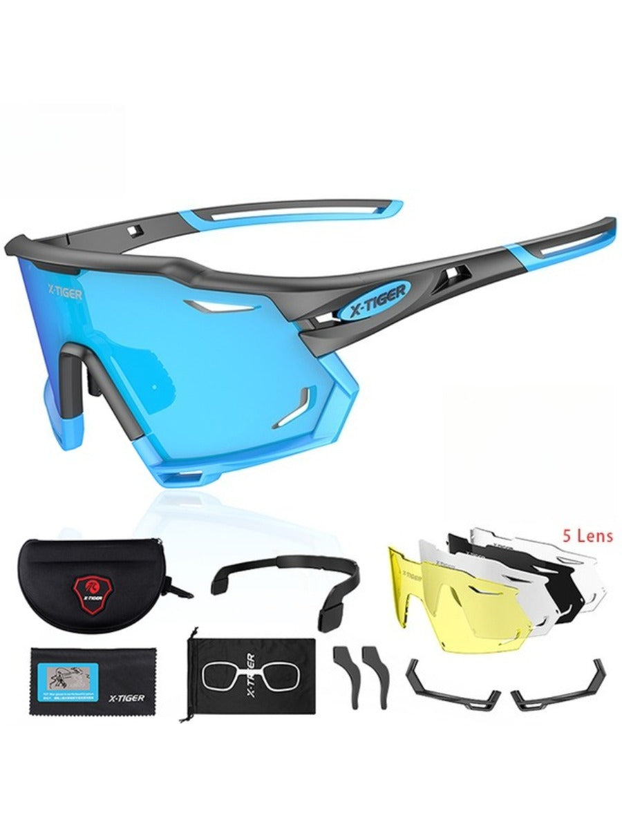 X-TIGER Cycling Glasses Photochromic Sports Sunglasses UV400 Anti Glare Lightweight Bicycle Glasses Men's Women Cycling Eyewear