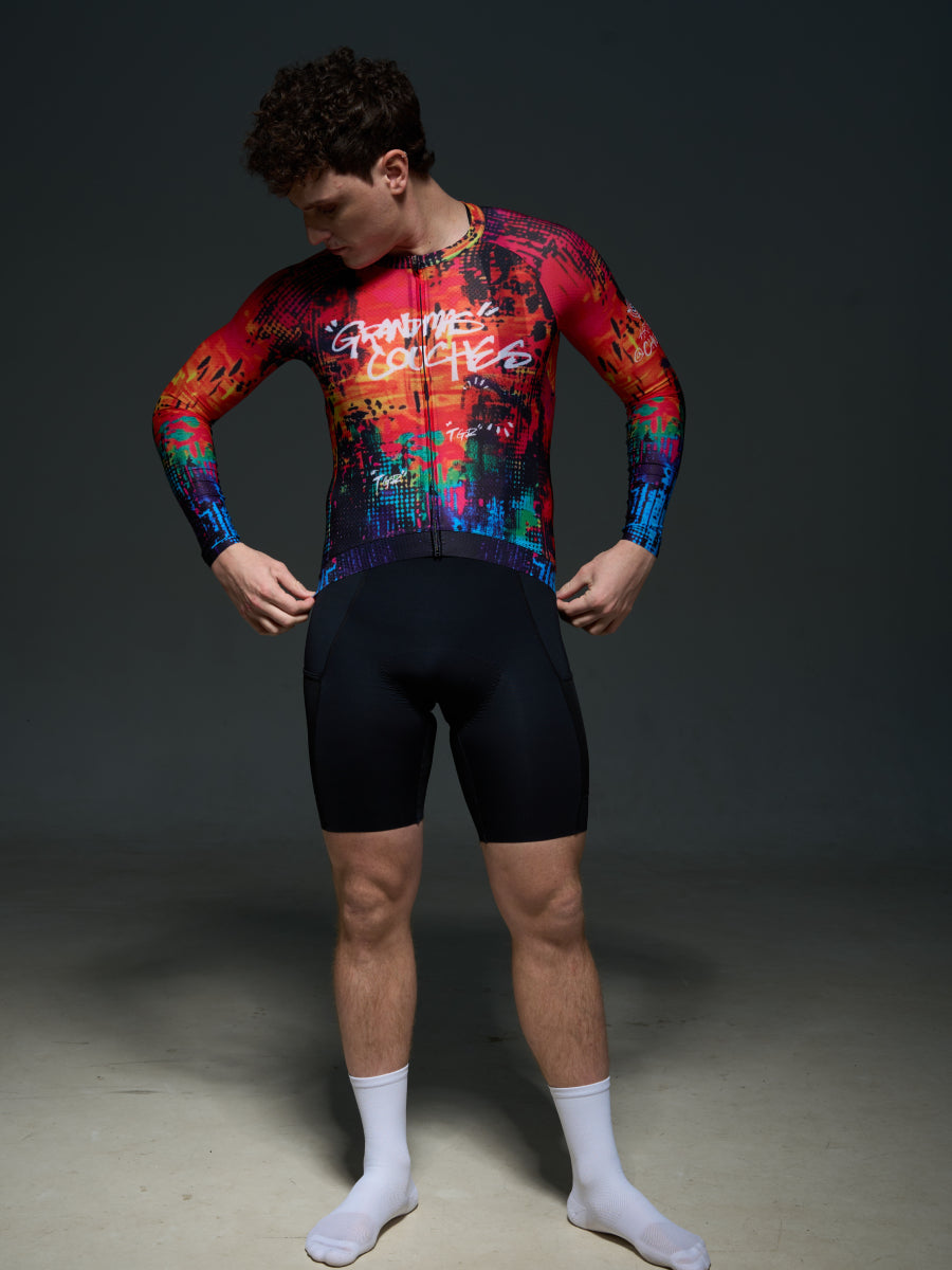X-TIGER Men’s Performance Long Sleeve Cycling Jerseys