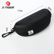 X-TIGER Eyeglass Case – Hard Shell Protective Cycling Glasses Case with Carabiner