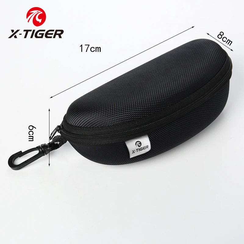X-TIGER Eyeglass Case – Hard Shell Protective Cycling Glasses Case with Carabiner