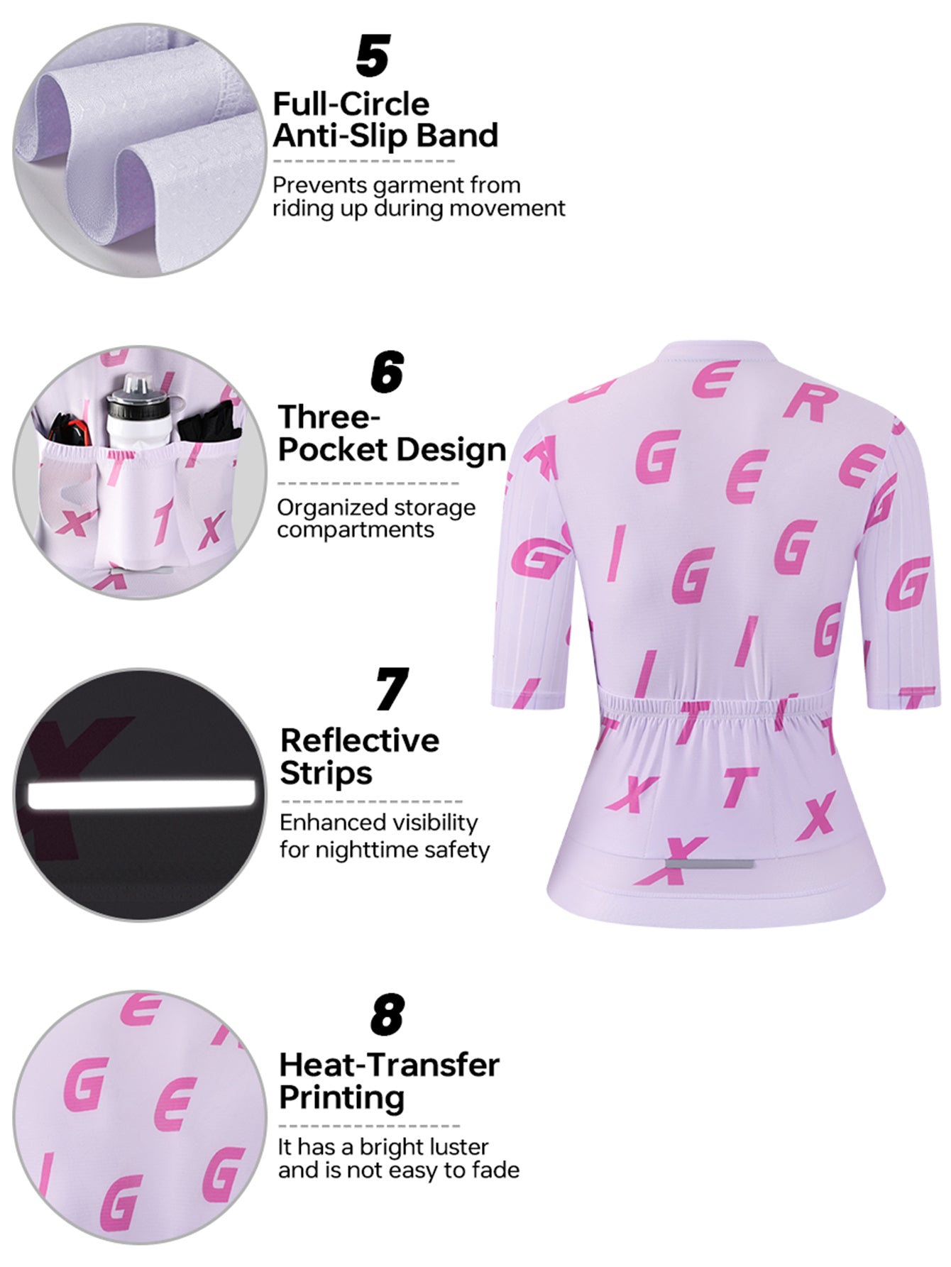 X-TIGER Women’s Advanced Pro Classic Short Sleeve Cycling Jersey