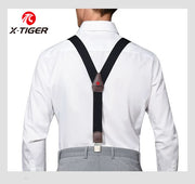 X-TIGER Adjustable Cycling Suspenders with Anti-Slip Strong Grip Clips