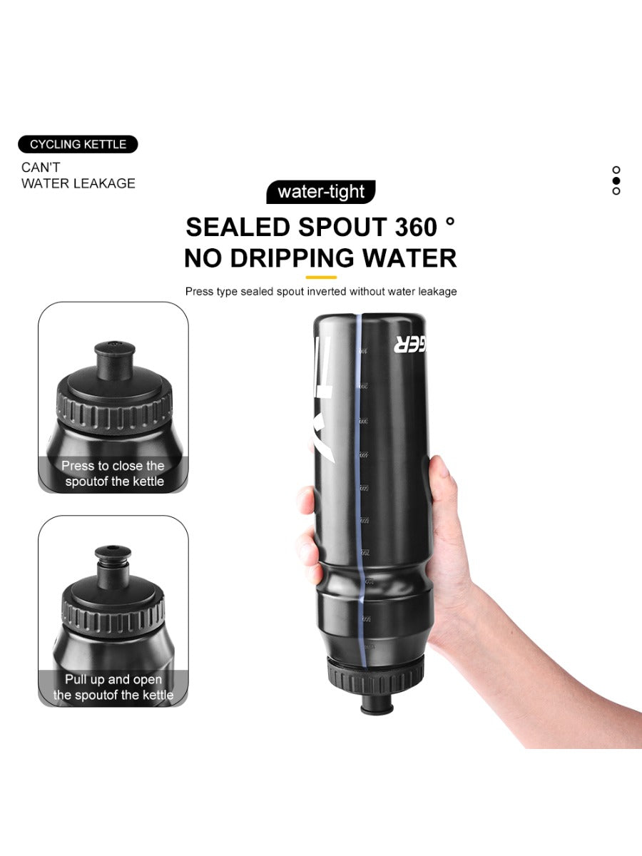 X-TIGER 1000ML Bike Water Bottle Press Type Leak Proof Outdoor Cycling Sports Kettle