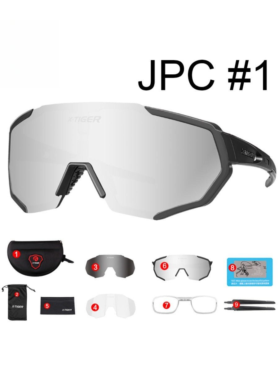 X-TIGER Summer Polarized Cycling Glasses Outdoor Sports MTB Bicycle Glasses Men Women UV400 Bike Sunglasses Eyewear Myopia Frame