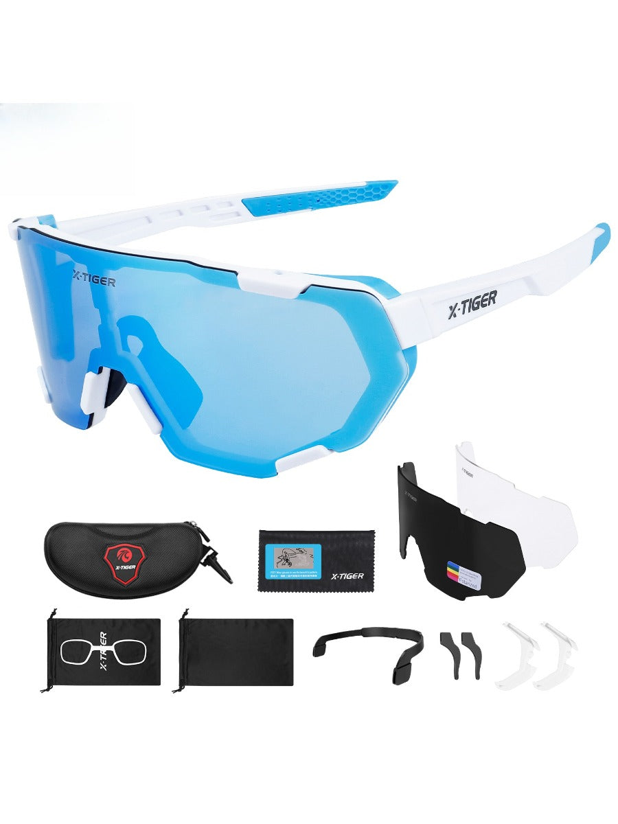 X-TIGER Polarized Cycling Glasses Photochromic Bicycle Glasses Sports Bike Men Sunglasses MTB Cycling Eyewear Protection Goggles