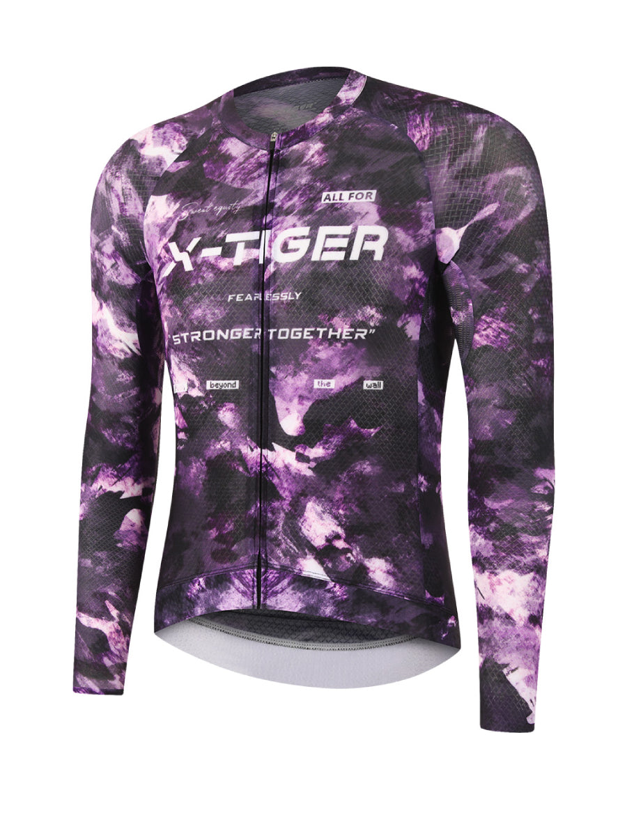 X-TIGER Men’s Performance Long Sleeve Cycling Jerseys
