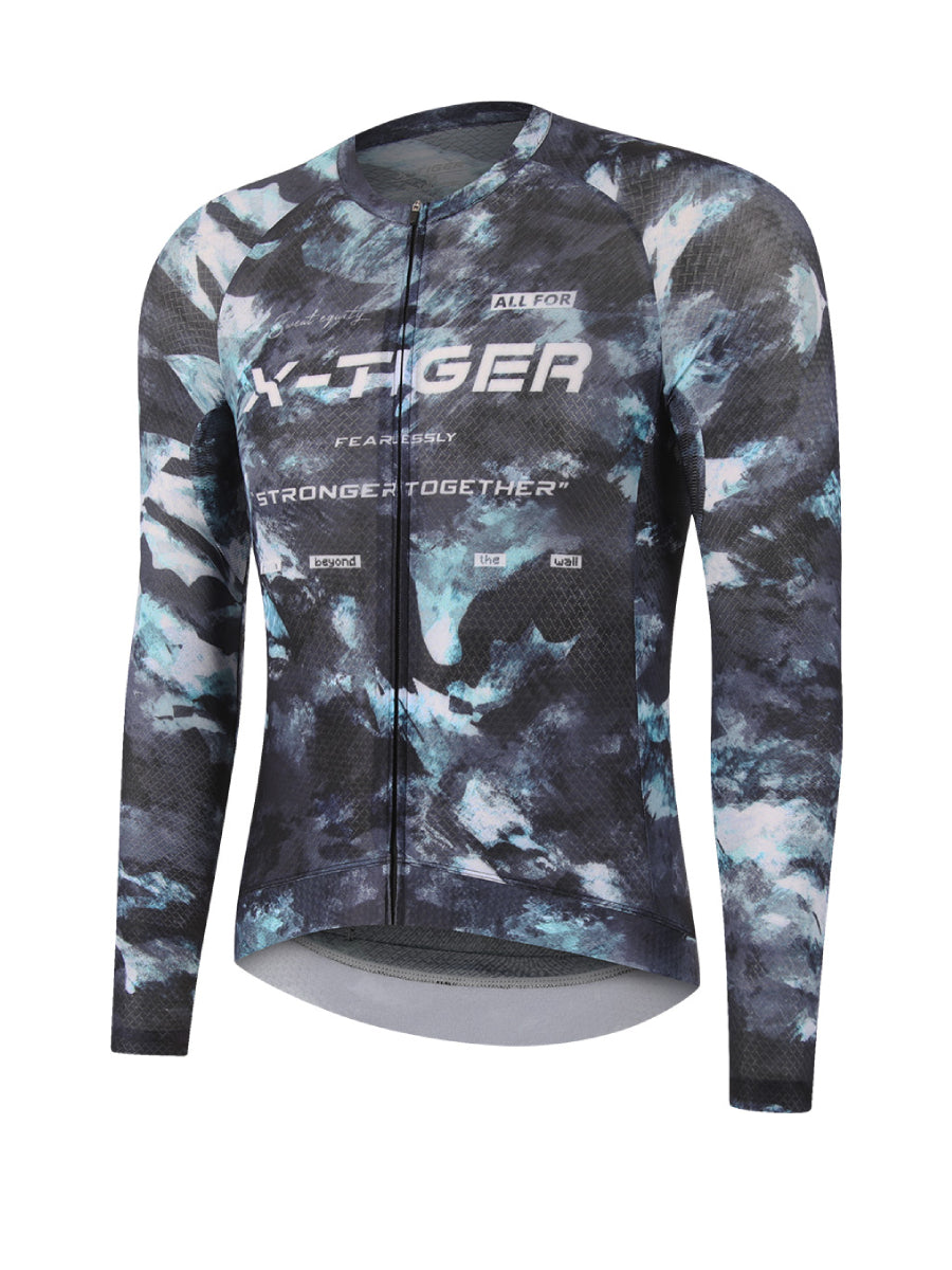 X-TIGER Men’s Performance Long Sleeve Cycling Jerseys