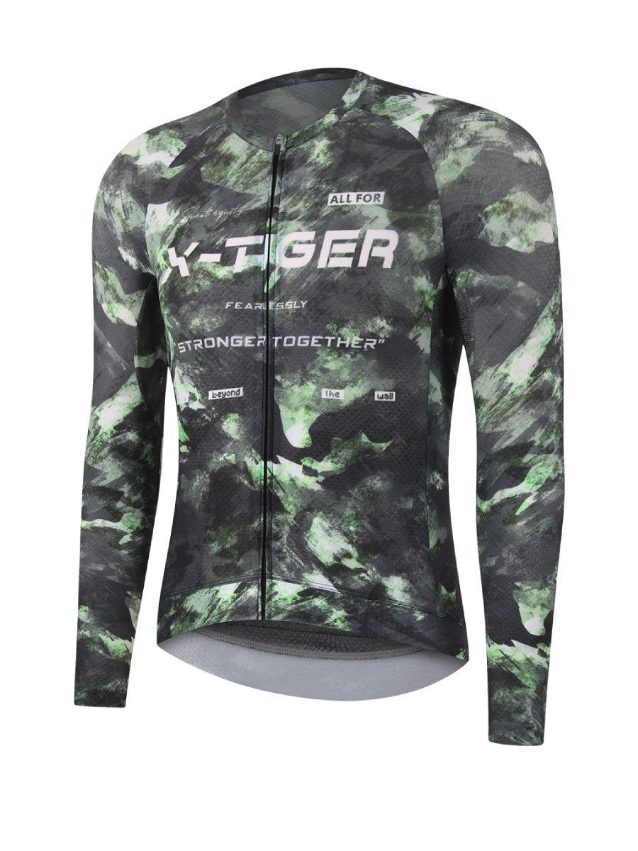 X-TIGER Men’s Performance Long Sleeve Cycling Jerseys