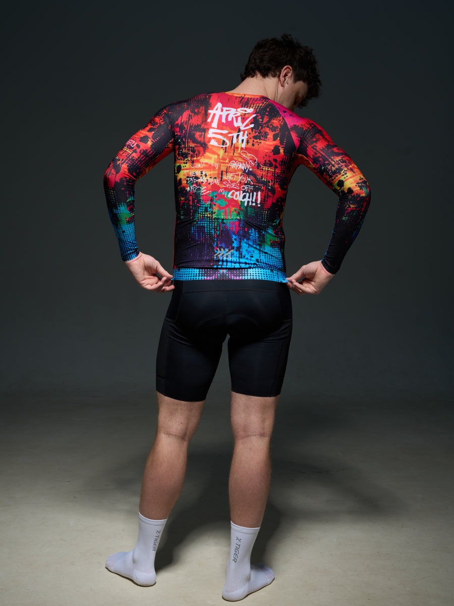 X-TIGER 2026 Men’s Performance Long Sleeve Cycling Jerseys -3