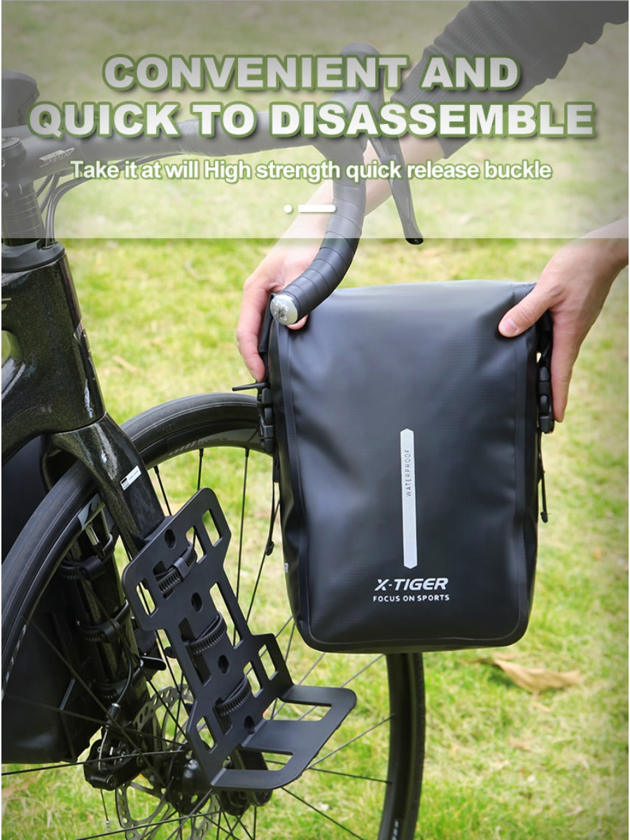 X-TIGER Wheel Bag 6L Bike Mount Storage Bag Square Quick Release Fork Bag Waterproof Satchel Bag Cycling Bicycle Front Pack