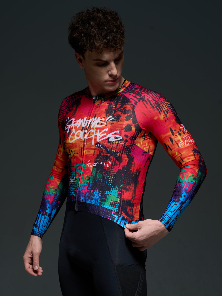X-TIGER Men’s Performance Long Sleeve Cycling Jerseys
