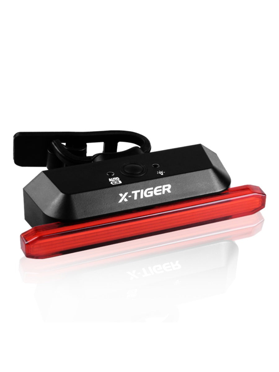 X-TIGER Bicycle Tail Light Smart Brake Sensor Light IPX5 Waterproof LED Rechargeable Cycling Tail Light Warning Light