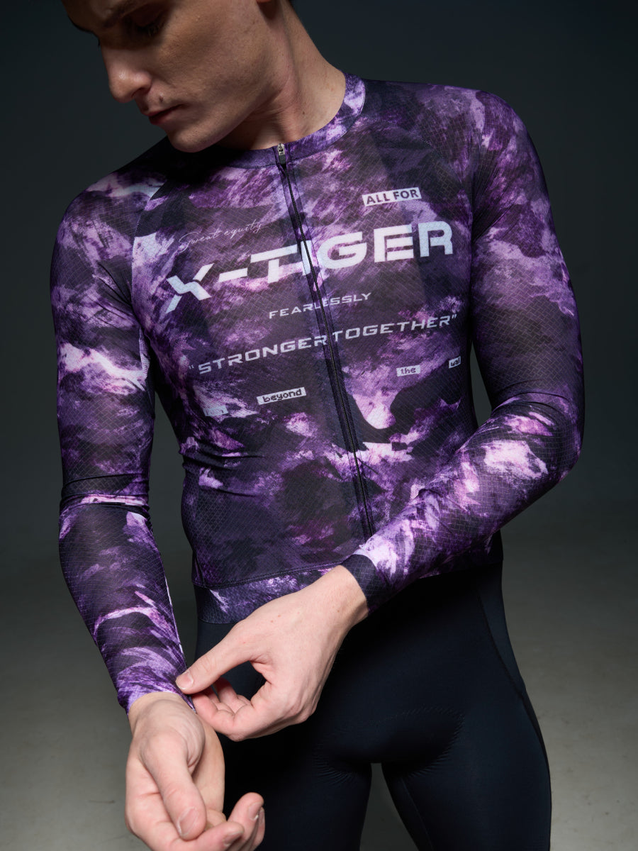 X-TIGER Men’s Performance Long Sleeve Cycling Jerseys