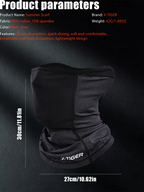 X-TIGER UPF50+ Cycling Face Mask Ice Silk Cooling Breathable Face Mask Moisture-Wicking for Men Outdoor Sports Cycling Hiking