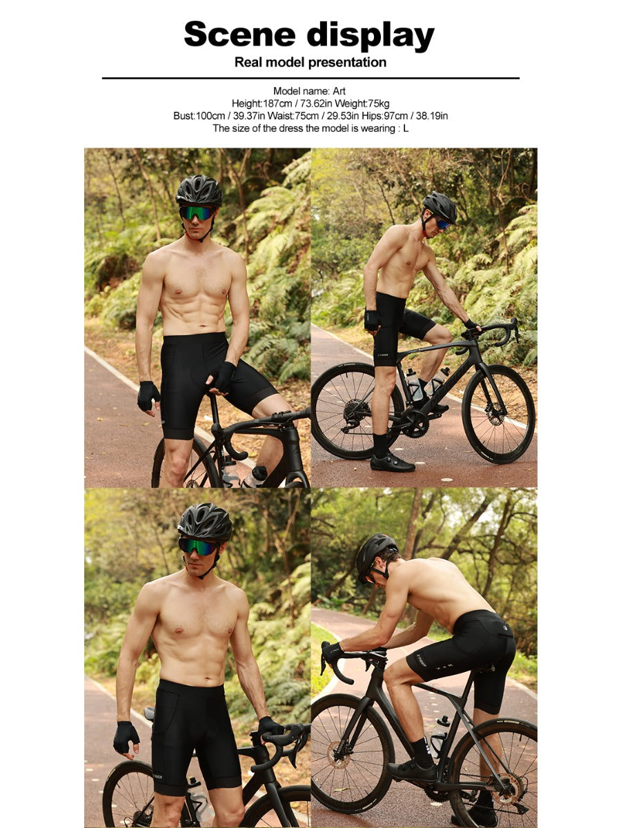 X-TIGER Men’s Racing Multi Pockets Cycling Shorts