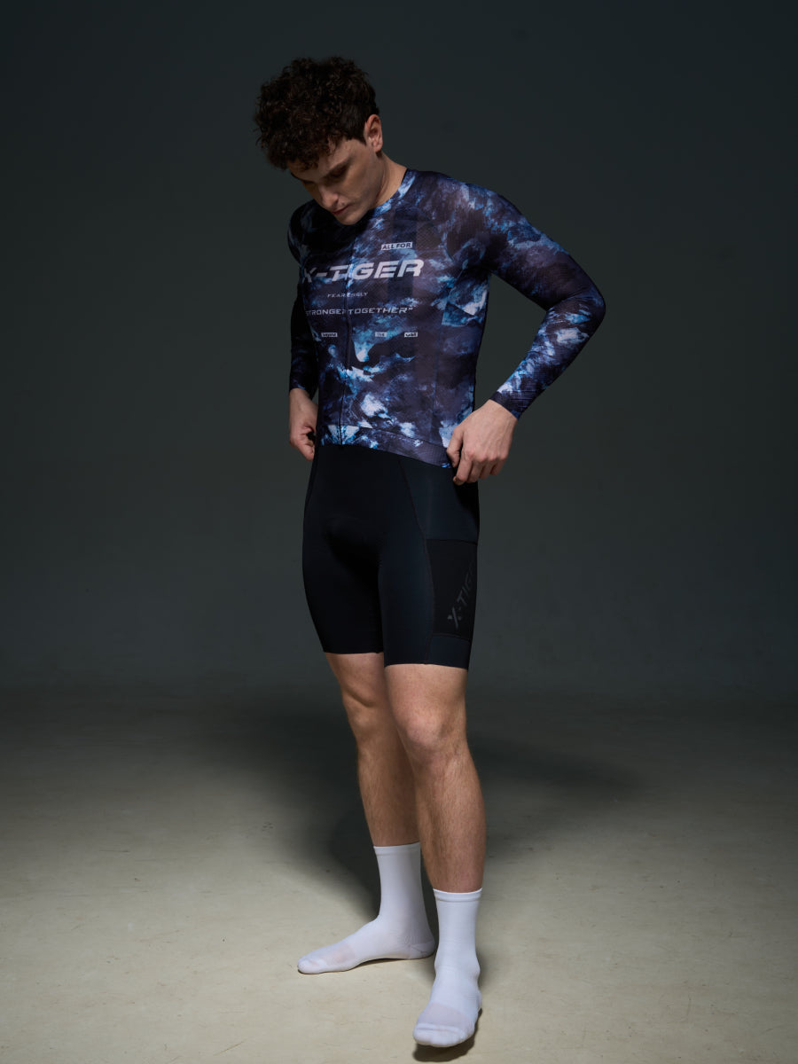 X-TIGER 2026 Men’s Performance Long Sleeve Cycling Jerseys -3