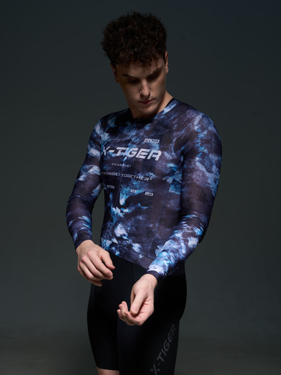 X-TIGER Men’s Performance Long Sleeve Cycling Jerseys